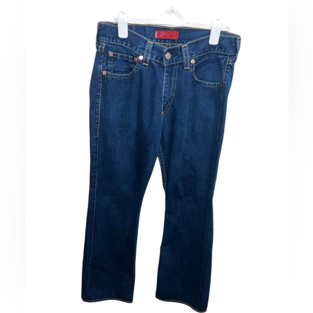 Levi’s Type 1 True Bootcut Jeans W34 L34 Dark Wash Classic Straight Denim - Picture 2 of 6